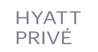 Text in gray font reads "HYATT PRIVÉ" against a white background.
