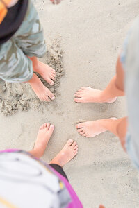 Family Feet on the Beach