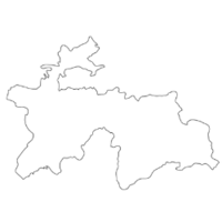 Tajikistan Map Outline