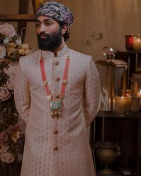 Asian groom wearing beautiful jewellery