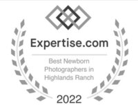 Badge for best Newborn  Photographer in Highlands Ranch, Colorado in 2022.