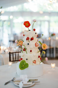Whimsical wedding cake