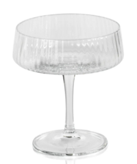 Fluted Textured Coupe Glass
