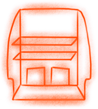 stylizovaná ilustrace vybavené dodávky
