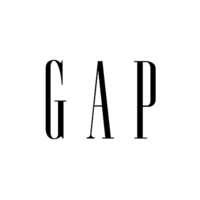 Gap Logo logo in black and white