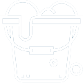 Simple bucket icon