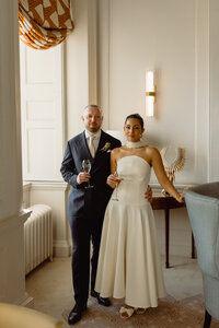 Couple portrait at Bath micro wedding