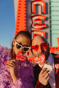 Colorado mountain elopement by alpine lake with snowy peaks