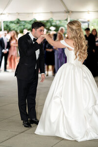 engaged fiance holding hands with future bride taken by wedding photographer north georgia