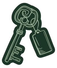 key illustration