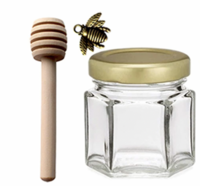 Mini Honey Jar with Mini Honey Dipper (Party Favor)