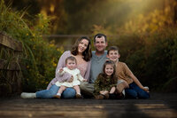 Fall family session in Houston photographed by Danielle Dott photography.