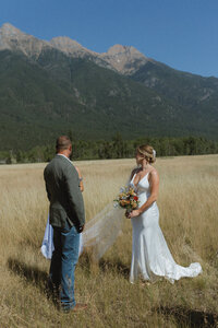 couple at their bc wedding