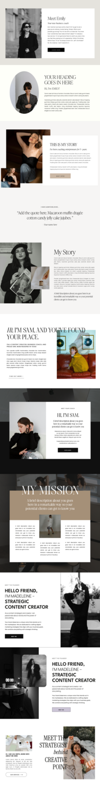 Macbook mockup displaying showit canvas library 