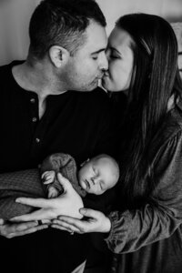 Mom and Dad with infant boy