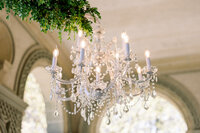 ryans designs chandelier over tablescape at glen manor, Portsmouth RI