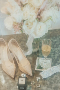 wedding day shoes at the
