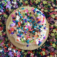 Sweets By Sarah K | Frosted Sugar with Sprinkles Cookie