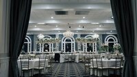 Bold and Luxury Wedding Couple at their venue