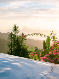 Swimming Pool view from Tahiti on Moorea