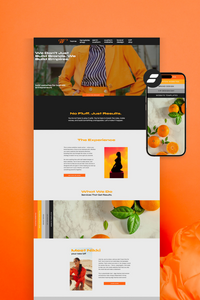 Bold and fearless, this sales-focused Showit website template is perfect for visionaries scaling their creative businesses.