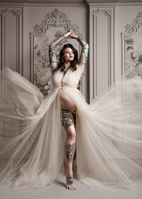 Tattooed mother to be posing for maternity photoshoot in Syracuse New York
