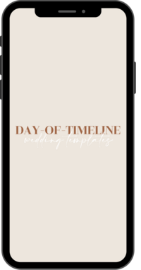 Free wedding resource, complimentary day-of-timeline template