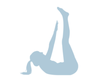Icon of a woman doing a toe touch pose