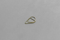 Druppel paperclip goud voor geboortekaartjes