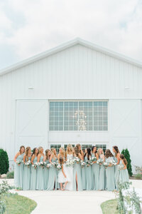 Bridesmaids and Bouquets in Louisville Ohio