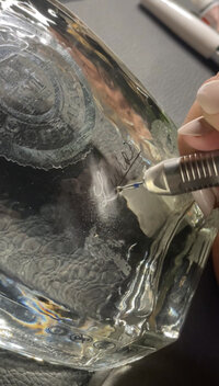 Custom engraved liquor bottle