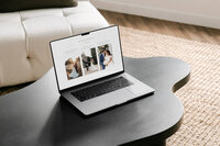 Mockup of custom website design for photography business