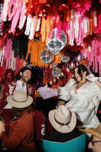 Bride and groom dancing Jewish wedding horrah planned by Bianca Nichole and Co