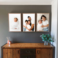 Image of Family at Studio Newborn Photography Session by Hobart Newborn Photographer Lauren Vanier