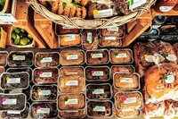 A bundle of farm fresh eggs as part of the Dairy Bundle, an add-on to the Harvest Box.