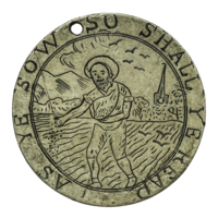 an engraved coin