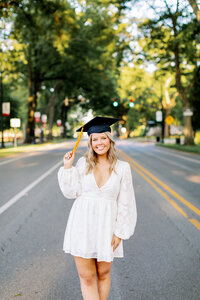 Senior Nursing Major takes grad photos with maddie moore
