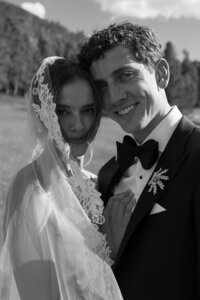 documentary style wedding photography bride and groom veil photos