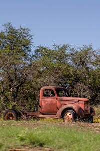 Truck at Star Hill Ranch Wedding Venue Bee Cave, Texas. This Austin Wedding Venue photograph was taken by wedding photographers, Joanna and Brett
