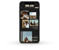Anna Jean Showit website template mockup