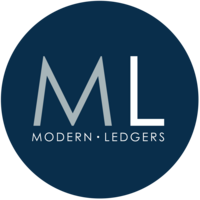 Circular logo with initials "ML" and the words "Modern Ledgers" underneath.