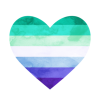 Colorful pride hearts decorating Rainbow Counselor website