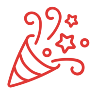 Private event icon for pizza catering
