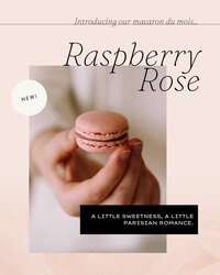 social media template for bakeries and restaurants -macaron of the month