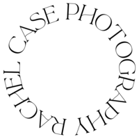 Rachel Case Photography round logo.
