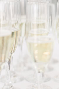 champagne glasses taken by mn wedding photographer