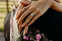 Wedding ceremony in the south suburbs of Chicago with table details.