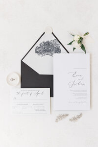 Wedding invitation suite for Stonefields Estate wedding photographed by Ottawa wedding photographer, Brittany Navin Photography