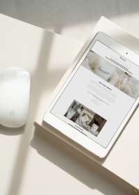 website design for candle business, small business owner
