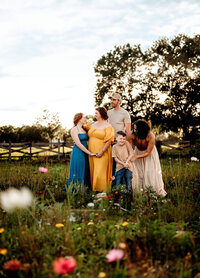 Candid family photo with the St. Augustine photographer.